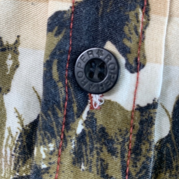 Vintage Roper western shirt with horse print size medium - Picture 8 of 9